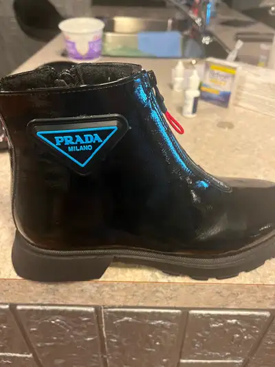 Women’s black Rain boots, View more