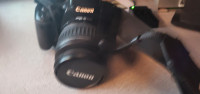 Canon EOS Rebel XTi 10.1MP Digital SLR Camera Black WORKS! W/bat