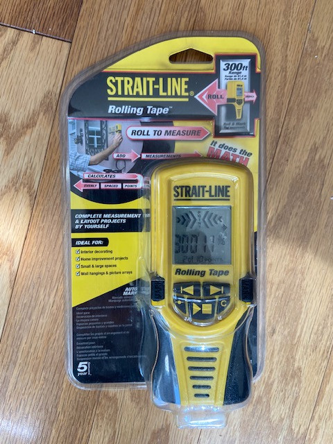 STRAIT-LINE Rolling Tape 300' Range "It Does the Math" NEW in Se in Hand Tools in Edmonton