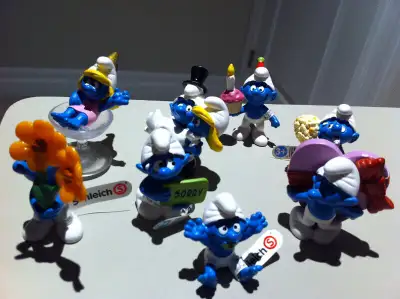 Smurfs - New Complete 2012 "Celebration" Smurf Set of 8, View more