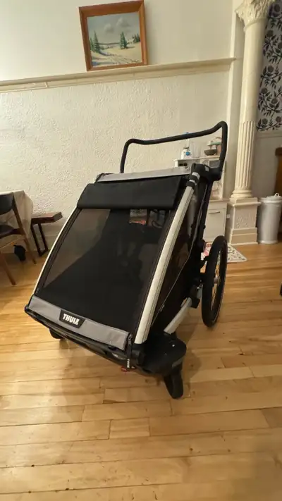 Thule Double Multisport Stroller + Baby Insert + Jogging Kit 2, View more