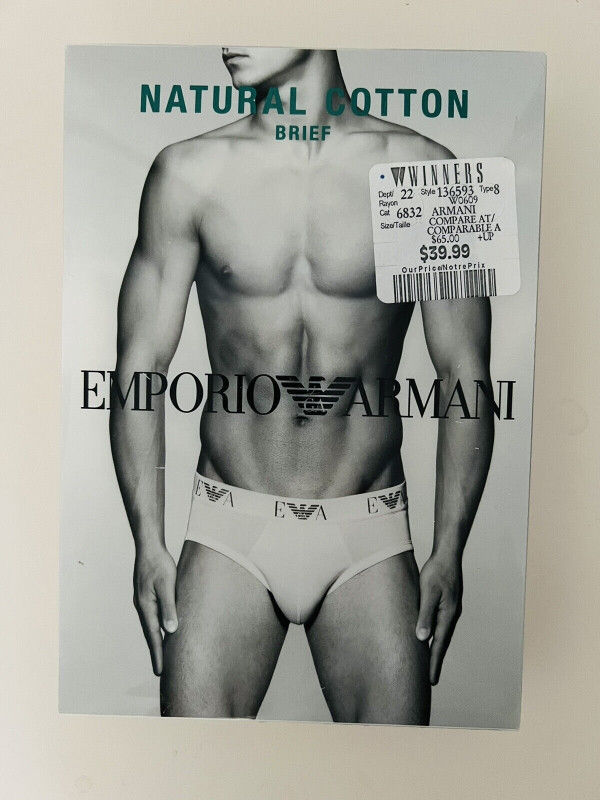 ARMANI White Brief  Size :M New with tags in Men's in Markham / York Region - Image 2
