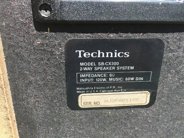 Technics SB-CX300 speakers in Speakers in Oshawa / Durham Region - Image 6