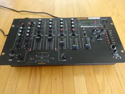 Gemini PS-727 Analog Preamp 6 line DJ Mixer Platinum Series, View more