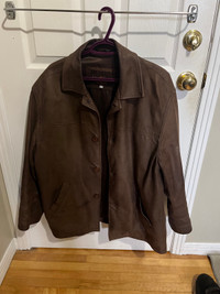Brown Leather Jacket Size M-L