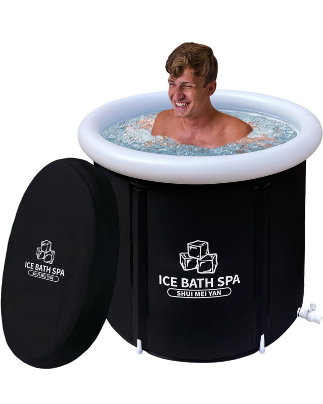 SEALED Large Portable Ice Bath Tub for Cold Plunge, Blue in Hot Tubs & Pools in London