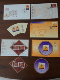 Collection of Chinese New Year Stamps and 1st Day Covers