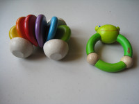 2 Wooden Baby Toys HABA Plan Toys