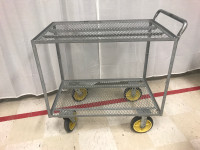 Heavy duty push cart with7.5” wheels 38”x22”x 39 high
