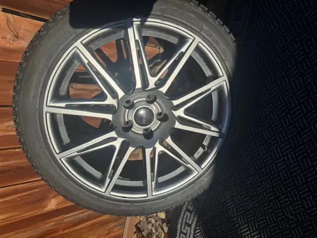 Fast Rims 5 x 114.3 with Michelin X-Ice 245/40/19 Winter Tires in Tires & Rims in Lethbridge - Image 6