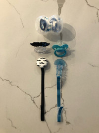 New pacifiers & clips 