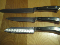 3 beaux couteaux HAMPTON FORGE MARBURG.  Aussi...