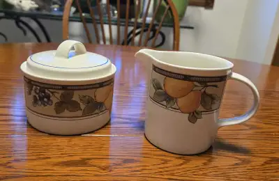 Mikasa Garden Harvest Creamer and Sugar, View more