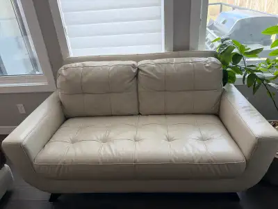 Leather Loveseat, View more