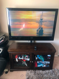 50 Inch Flat Screen TV + HDMI + 2-Tier Cupboard Mount