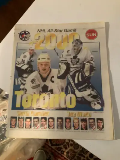 Toronto Sun NHL All Star Game 2000 newspaper sports section, View more