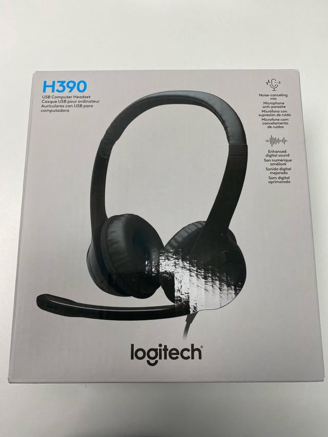 Logitech H390 Wired Headset with Microphone in Speakers, Headsets & Mics in Kitchener / Waterloo