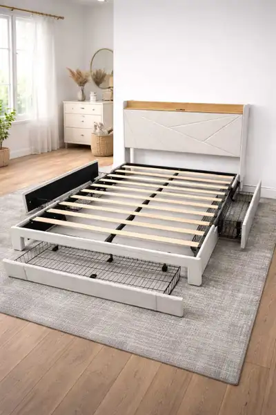 Queen Storage bed frame for sale , View more