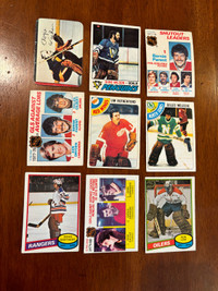 1977-1986 Opc/Topps Hockey goalie cards lot of 42