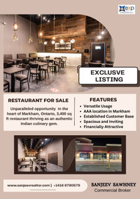 Restaurant for sale AAA location