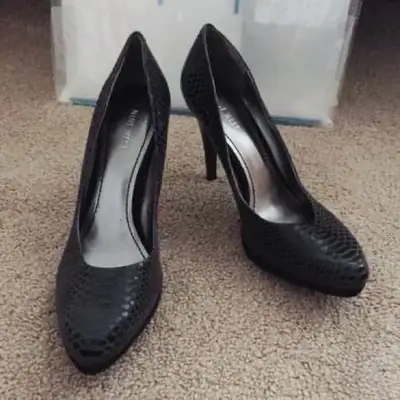 NEW - Nine West - (Size 9.5) Black Snake High Heels Pumps Shoes, View more