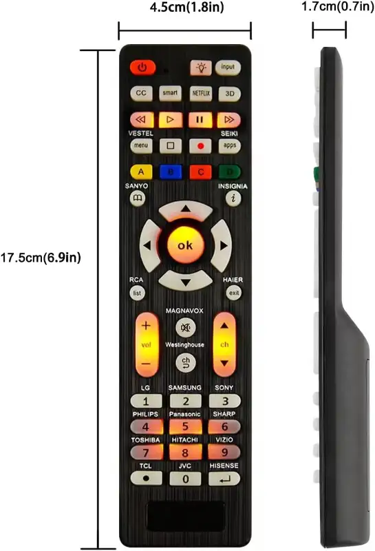 Universal TV Remote for Samsung,LG, Sony, Sharp, Vizio, Philips in Video & TV Accessories in Hamilton - Image 3