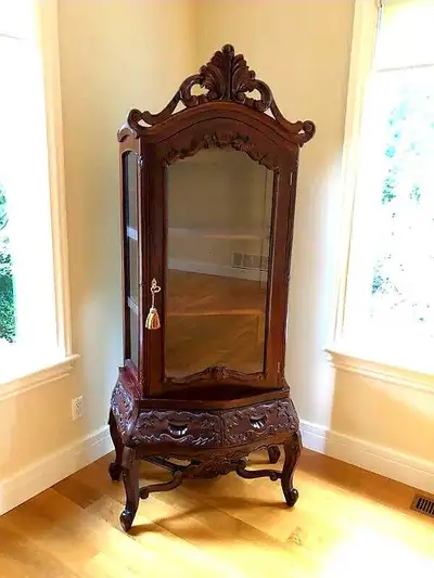 MAHOGANY DISPLAY CABINET, View more