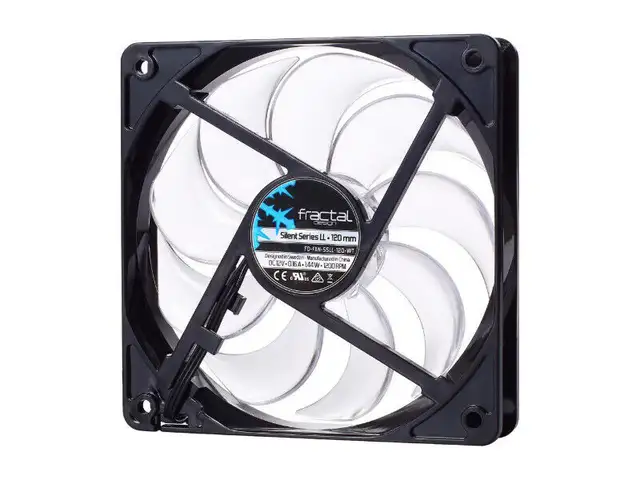 Fractal Design Silent Series LL 120mm White LED Fan in System Components in City of Toronto - Image 3