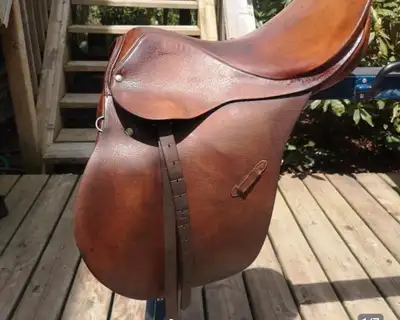 Great shape 17 inch seat Including stirrups