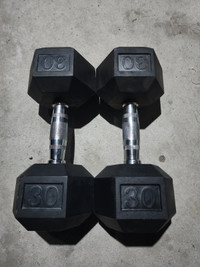 30lb Hex Dumbbell Set-FREE DELIVERY WITHIN THE GTA