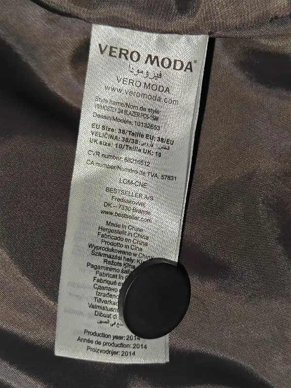VERO MODA Women 3/4 Blazer / Dress Suit Jacket - Size 8 Medium in Women's - Tops & Outerwear in Calgary - Image 11