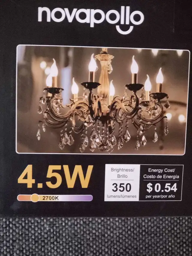 Novapollo LED Chandelier Light Bulbs WARM WHITE x 24 in Indoor Lighting & Fans in Markham / York Region - Image 4
