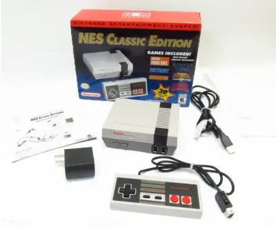 Authentic OEM Official NES Nintendo Entertainment System Classic Mini 《 30 Games Built in 》 1x contr...
