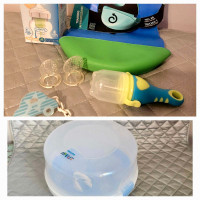 Sterilizer with  baby feeding items 