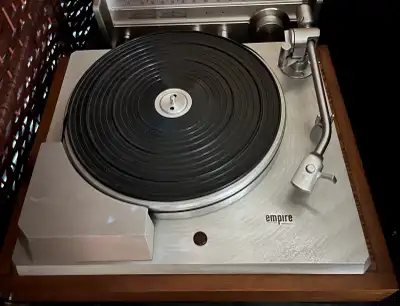Very nice Empire turntable All original paperwork including bill of sale from bay bloor radio in 196...