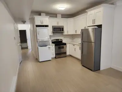 2-bedroom, 1-bathroom basement suite available now in a quiet, family-friendly neighborhood. Perfect...