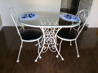 Wrought Iron Bistro Table and Chairs