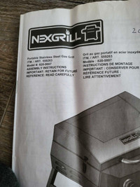 Nexgrill 20,000 BTU portable bar b cue