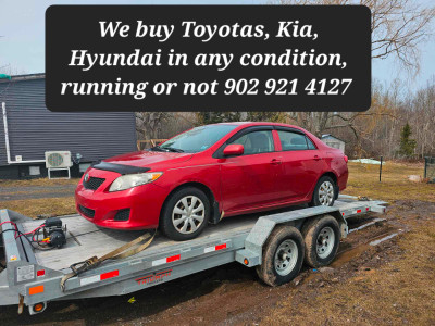 BUYING Toyotas, Kia, Hyundai in any shape running or broke etc