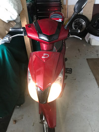 Daymak Electric  Full fairing scooter willing to trade. 