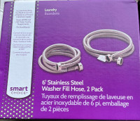Brand new stainless steel laundry hoses