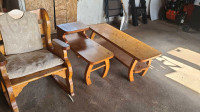 3 meubles antiques. 3 antique piece furniture 