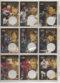 1996-97 PINNACLE HOCKEY MINT CARDS AND COIN SET