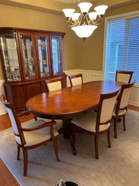 Dining room table and armoire