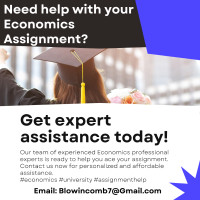 Economics Assign and Report Writing/Case-study Assistance  - A++