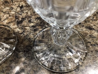 Weave  pattern old fashioned glass goblets brand new