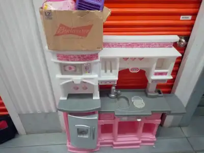Girls Kitchen Pink Playset With Accessories, View more