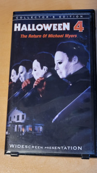 Halloween 4 VHS Movie The Return Of Michael Myers Clamshell Case