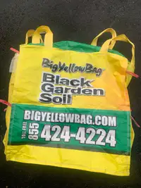 5  x 1 yard soil bags, hold up to 1400 lbs, $50  for all 5 