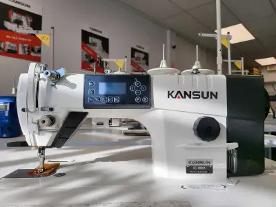 KANSUN - Machine à coudre programmable à point droit, toute neuve avec coupe-fil et releveur de pied...